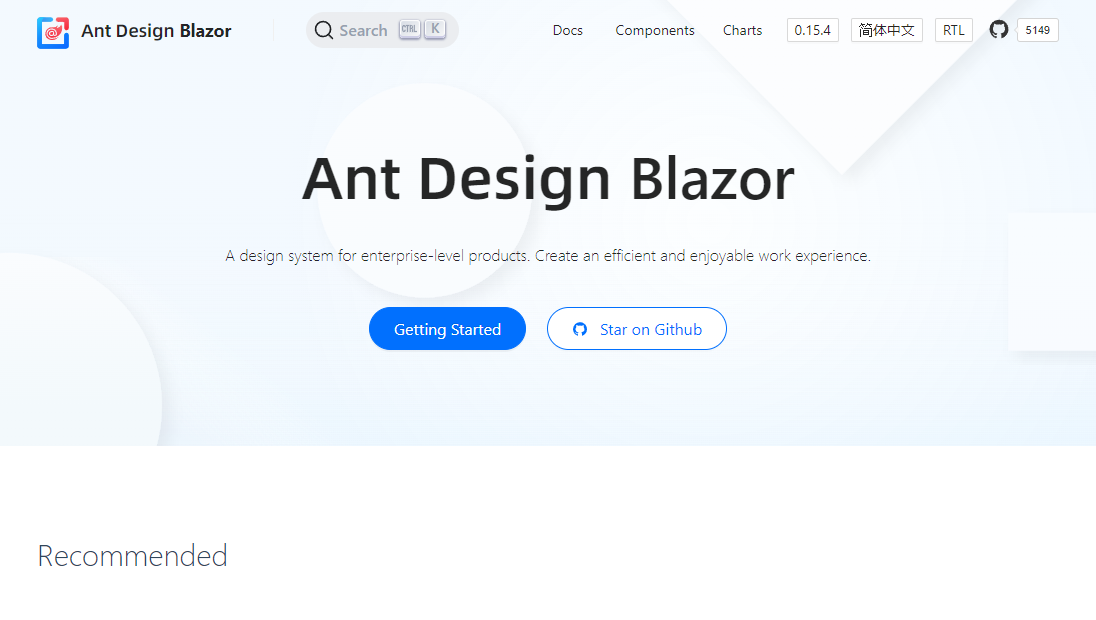 Ant Design Blazor